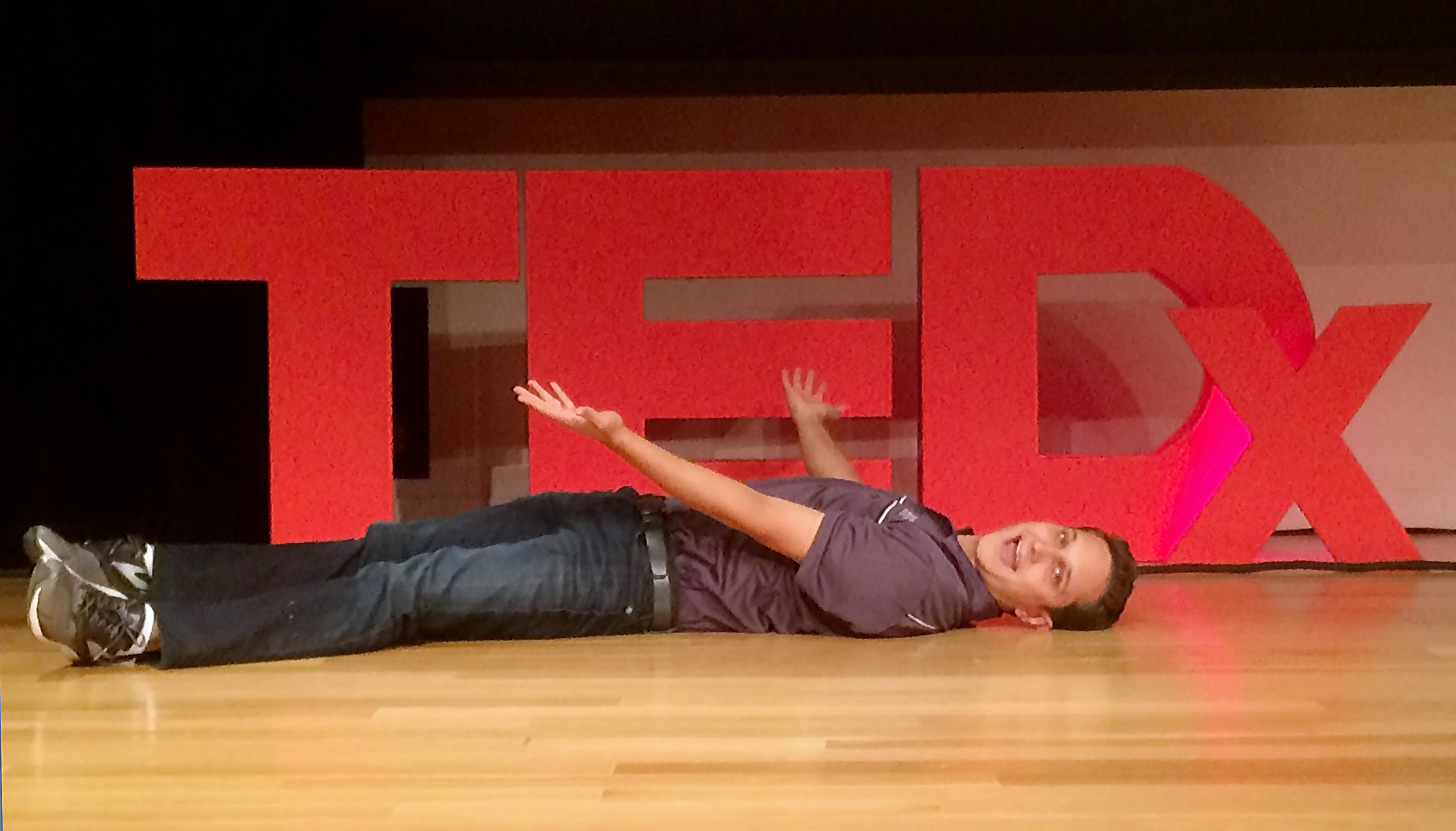 Jason during rehearsals the day before the TEDx event