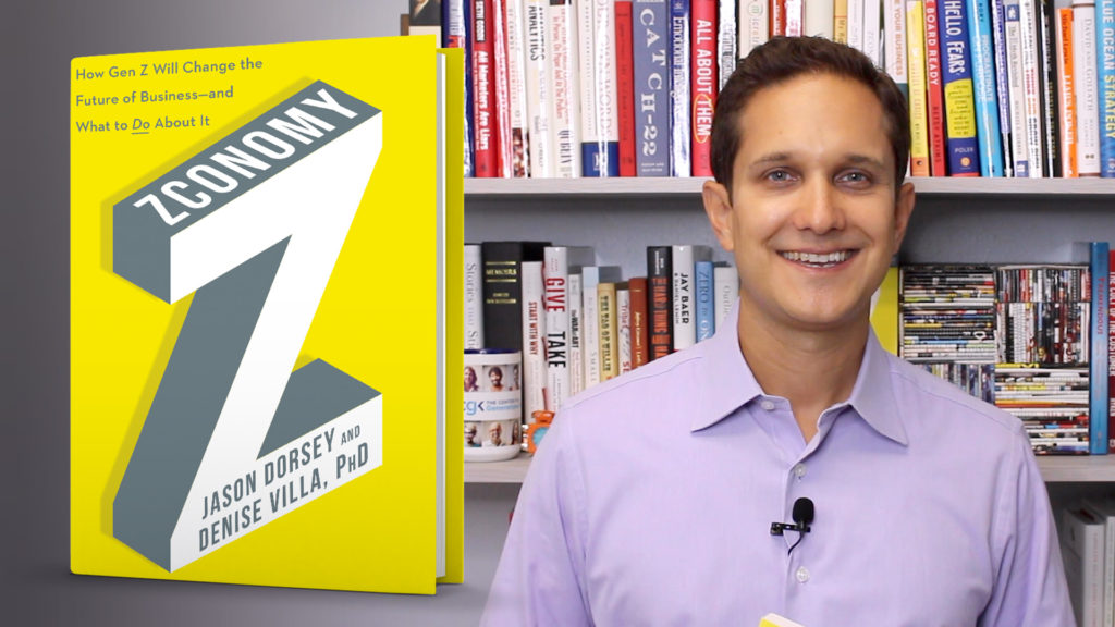 Jason Dorsey with his bestselling book Zconomy