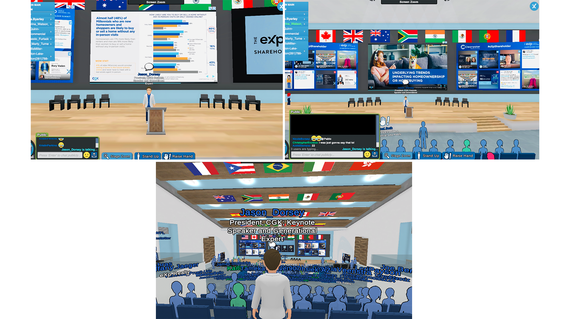 eXp Virtual Keynote collage